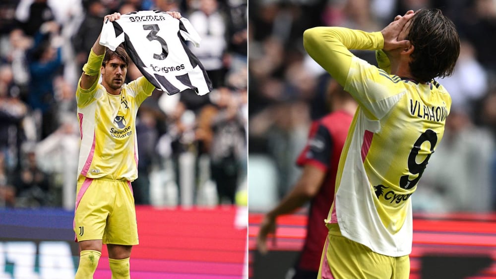 Verwandelte erst einen Elfmeter (und jubelte mit Bremer-Trikot), vergab später aber eine Großchance kläglich: Dusan Vlahovic.