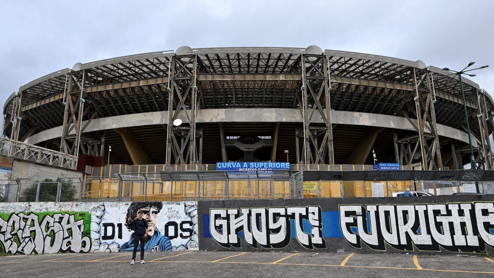 Hier wird am Abend gespielt: das&nbsp;Stadio Diego Armando Maradona in Neapel.
