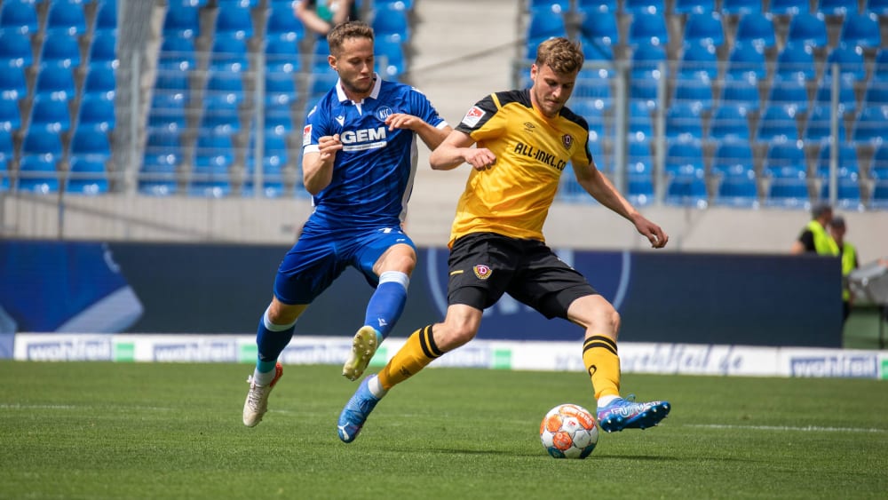 In einem sportlich nicht mehr relevanten Spiel trennten sich der KSC und Dynamo Dresden unentschieden.