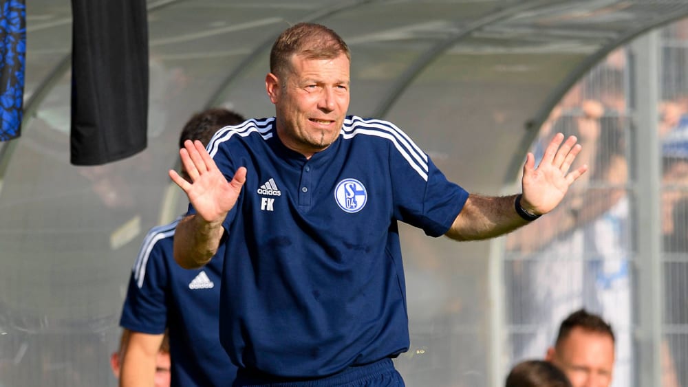 Zufrieden mit seinem Debüt auf der Schalke-Bank: Frank Kramer.
