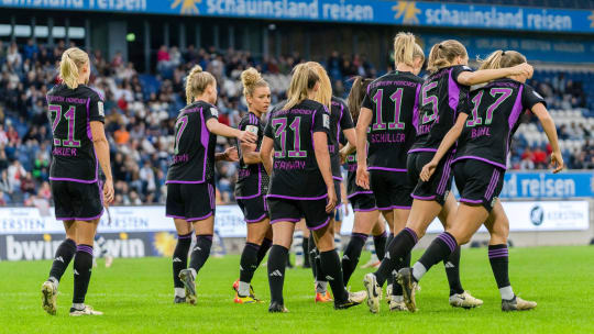 Die Bayern-Frauen mussten beim MSV Duisburg nur eine Halbzeit zittern.