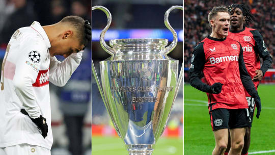 Stuttgarts Enzo Millot ist frustriert (li.), Leverkusens Florian Wirtz jubelt - das neue CL-Format hat sich bewährt, wenn auch mit Schmerzen für die Bundesligisten.