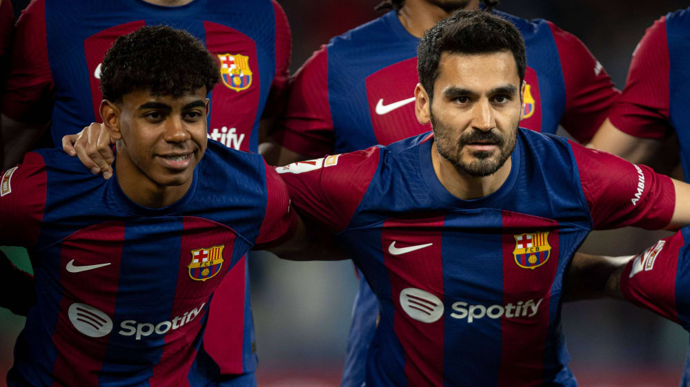 Seite an Seite beim FC Barcelona: Lamine Yamal (li.) und Ilkay Gündogan.