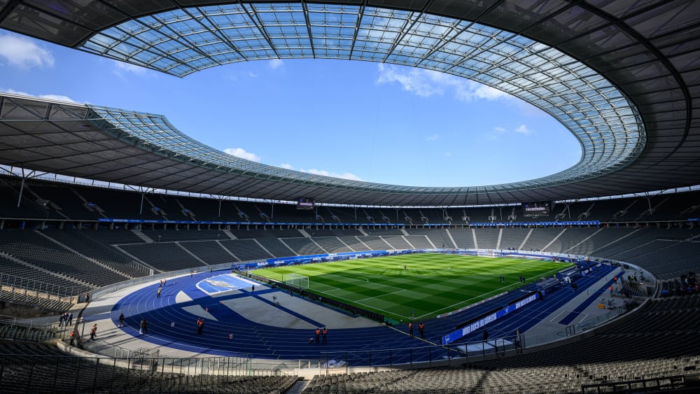 Eigentlich die Heimstätte von Hertha BSC, nun aber auch Heimstätte in der Champions League von Union: das Berliner Olympiastadion.