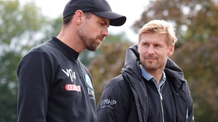 Sportdirektor Marc Stein (rechts) setzt weiter auf Coach Marco Wildersinn.