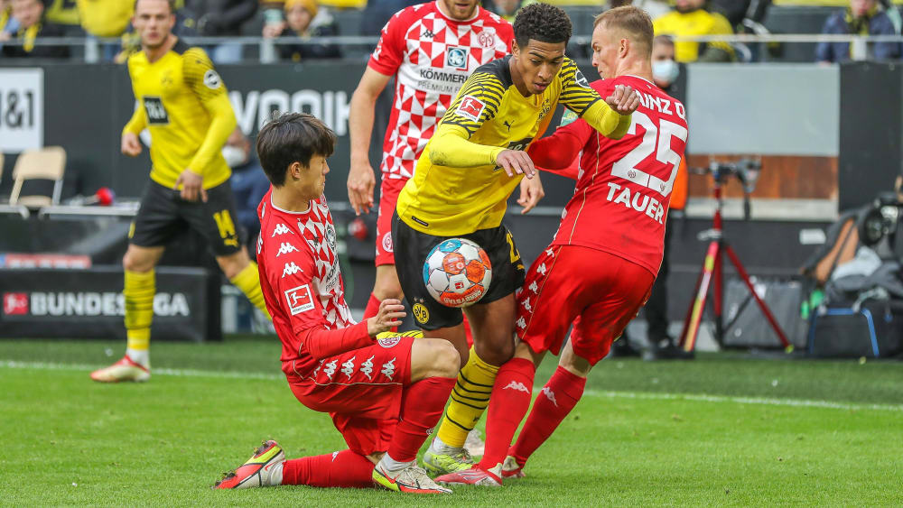 Die Partie zwischen Mainz und Dortmund am 25. Spieltag 2021/22 war das erste wegen Corona verlegte Duell der Bundesliga.