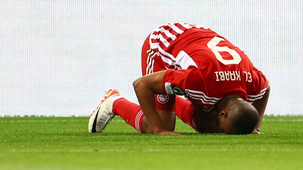 Anbetungswürdig: Ayoub El Kaabi schoss Olympiakos mit fünf Treffern im Alleingang ins Endspiel.