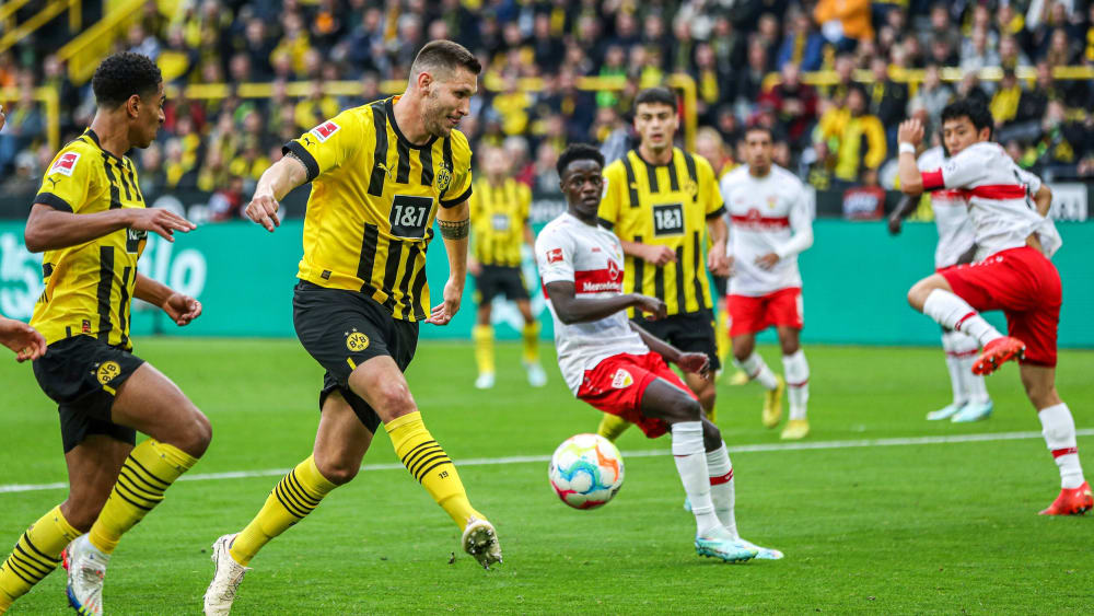 Das 2:0: Niklas Süle nimmt Maß und trifft per Volleyabnahme.