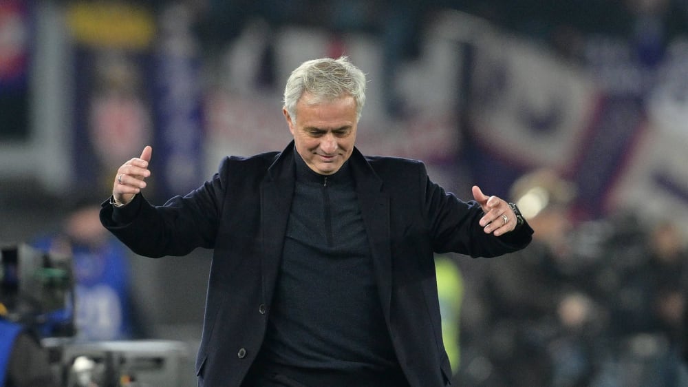 Trainer der Roma: José Mourinho.