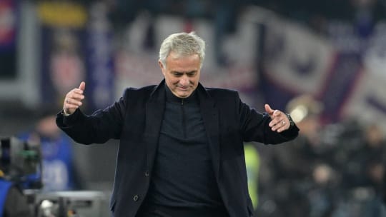 Trainer der Roma: José Mourinho.