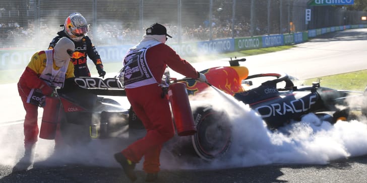 Sein Auto machte ihm einen Strich durch die Rechnung: Weltmeister Max Verstappen.