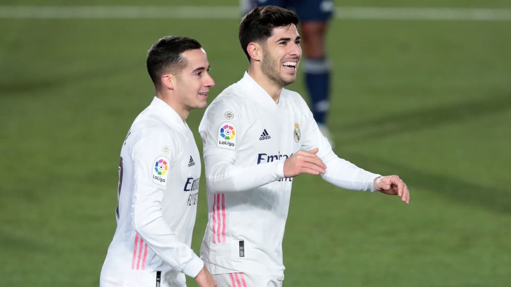Diesmal trafen Benzemas Nebenm&#228;nner: Lucas Vazquez (#17) und Marco Asensio schossen die Tore f&#252;r Real Madrid.