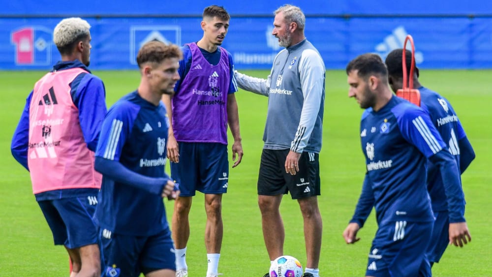 Die Zeit bis zum Eröffnungsspiel reicht nicht: HSV-Coach Tim Walter kann nicht auf Dennis Hadzikadunic zurückgreifen.