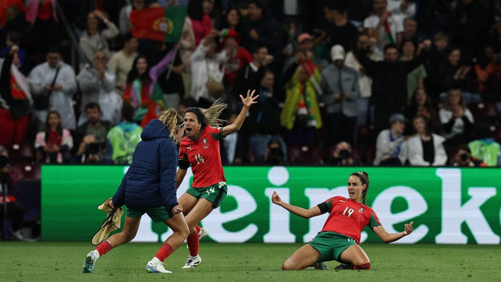  Diana Gomes hielt mit ihrem späten Ausgleich den portugiesischen Viertelfinal-Traum am Leben.
