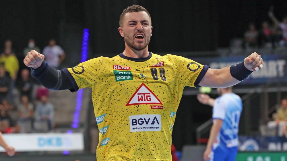 Er fuhr mit den Löwen einen souveränen Derbysieg ein: Kreisläufer Jannik Kohlbacher.