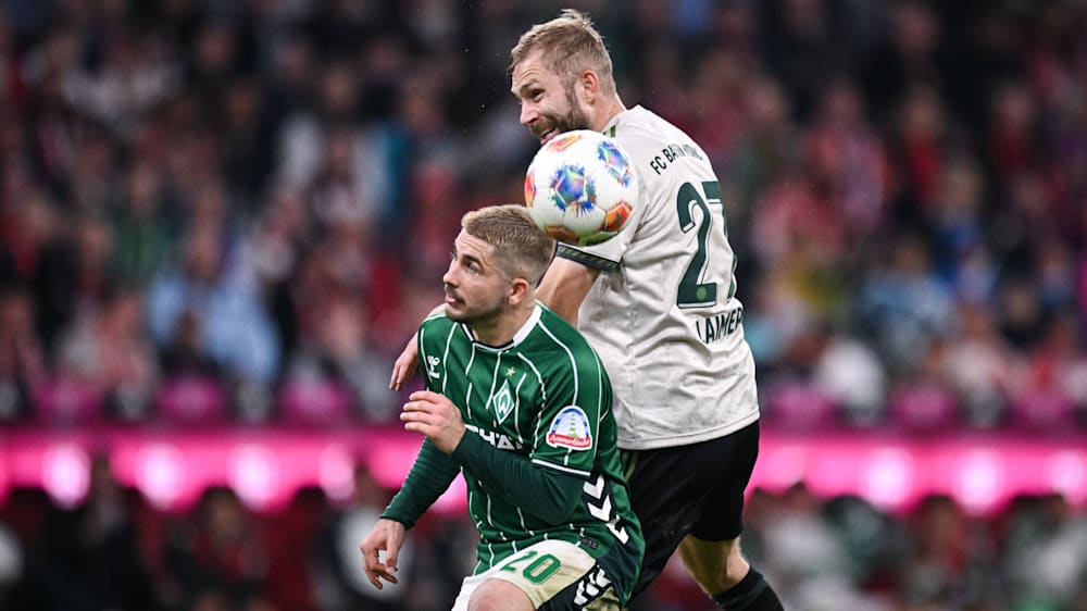 Romano Schmid und Werder treffen auf die Bayern um Konrad Laimer.