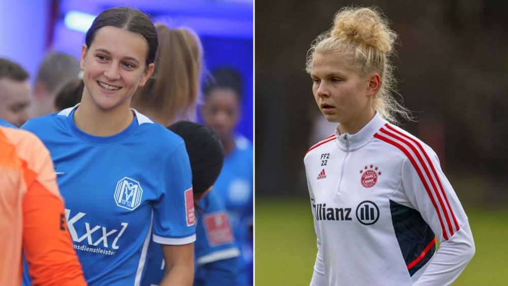 Hier noch in den Trikots von Meppen und Bayern: Anna Margraf (li.) und Fiona Gaißer.