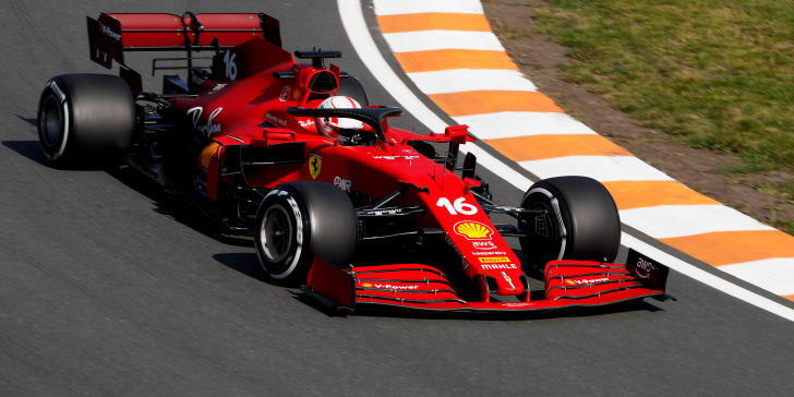 Ferrari-Pilot Charles Leclerc erzielte die Bestzeit in Zandvoort.