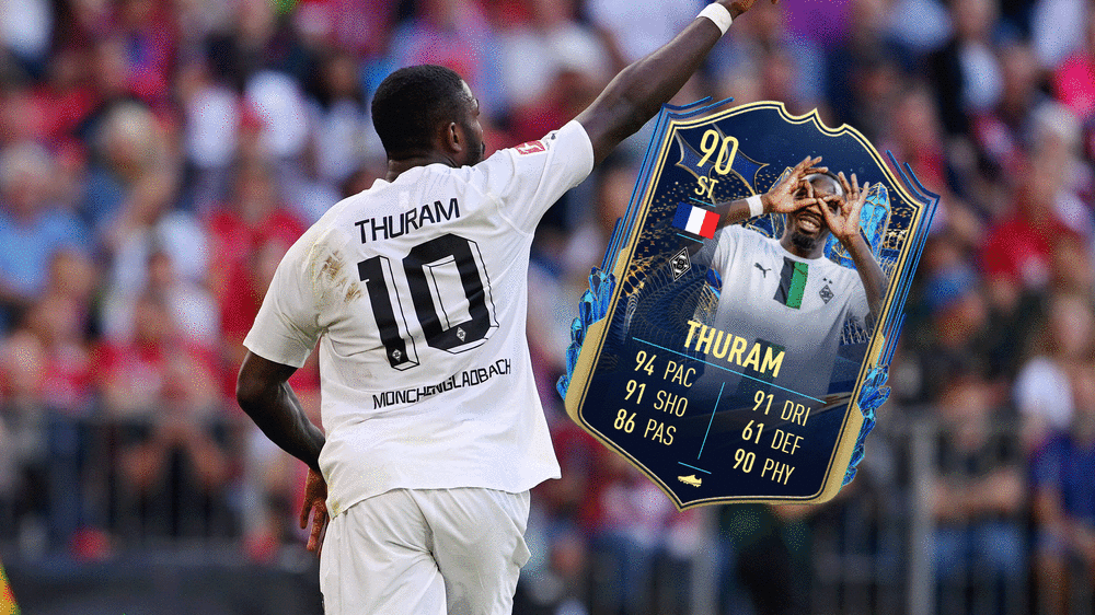 Carte à Collectionner Topps Bundesliga 2022-23 - Marcus Thuram /15 (Gladbach) - Near Mint