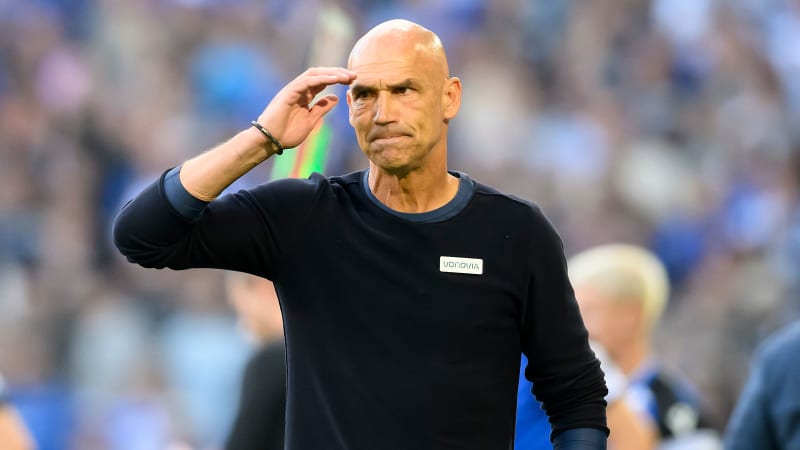 Bochum trennt sich Medienberichten zufolge von Trainer Thomas LETSCH.
ARCHIVFOTO:
Trainer Thomas LETSCH (BO) enttaeuscht
Fussball DFB Pokal, 1. Runde, Arminia Bielefeld (BI) - VfL Bochum (BO), am 12.08.2023 in Bielefeld/ Deutschland.