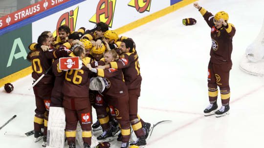 Feierten den Titel im wichtigsten Eishockey-Wettbewerb: Servette Genf.