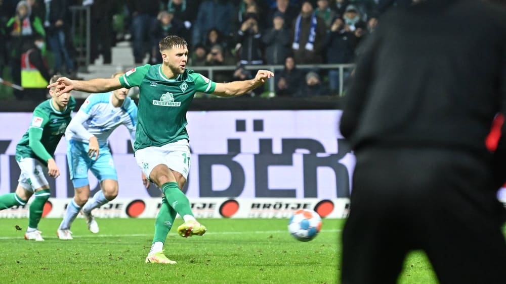 Er besorgte den späten Ausgleich: Werder-Torjäger Niclas Füllkrug.