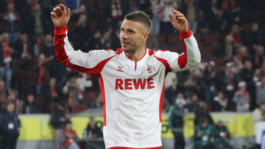 Er ließ sich in Köln feiern: Lukas Podolski.