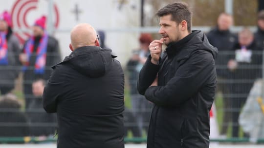 Werden den FC Wegberg-Beeck in die Mittelrheinliga begleiten: Stephan Houben und Mike Schmalenberg (rechts)