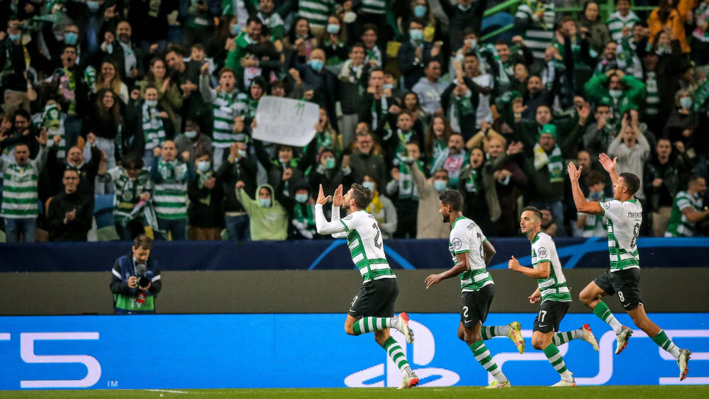 Schoss das 3:0 für Sporting: Paulinho (li.). 