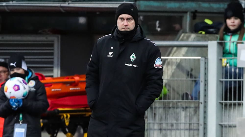 Klare Niederlage mit Werder Bremen gegen Eintracht Braunschweig: Cheftrainer Ole Werner.