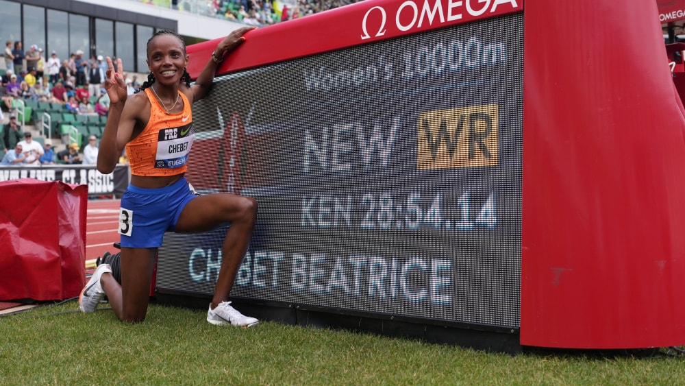 Beatrice Chebet lief als erste Frau die 10.000 Meter unter 29 Minuten.