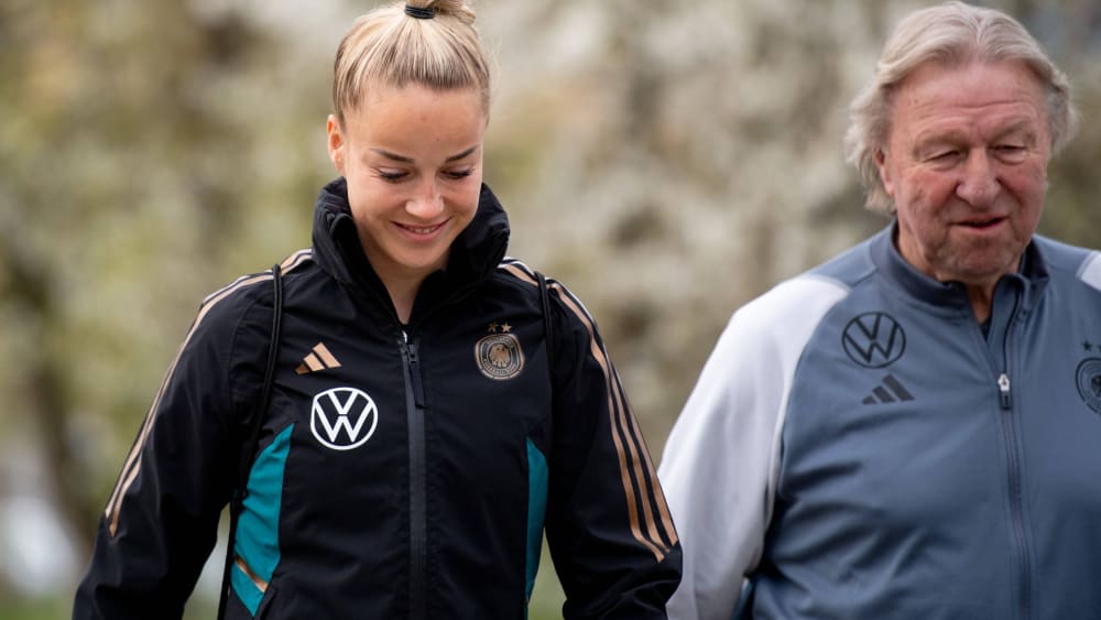 Führt das Team von Bundestrainer Horst Hrubesch als Kapitänin an: Giulia Gwinn.