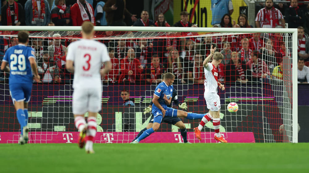 Florian Kainz hat gegen Hoffenheim das 1:0 gemacht - und in letzter Sekunde mit seinen Kollegen gezittert.
