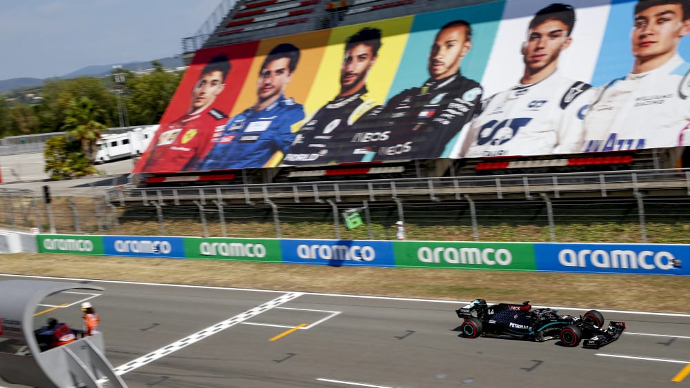 Lewis Hamilton auf dem Circuit de Barcelona-Catalunya.