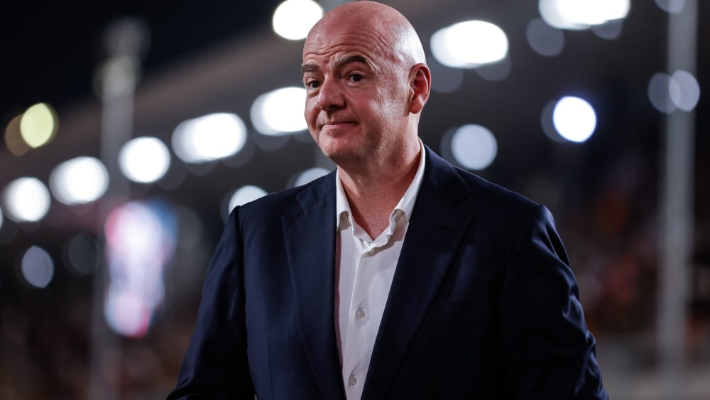 Freut sich auf die WM 2034 in Saudi-Arabien: FIFA-Präsident Gianni Infantino.