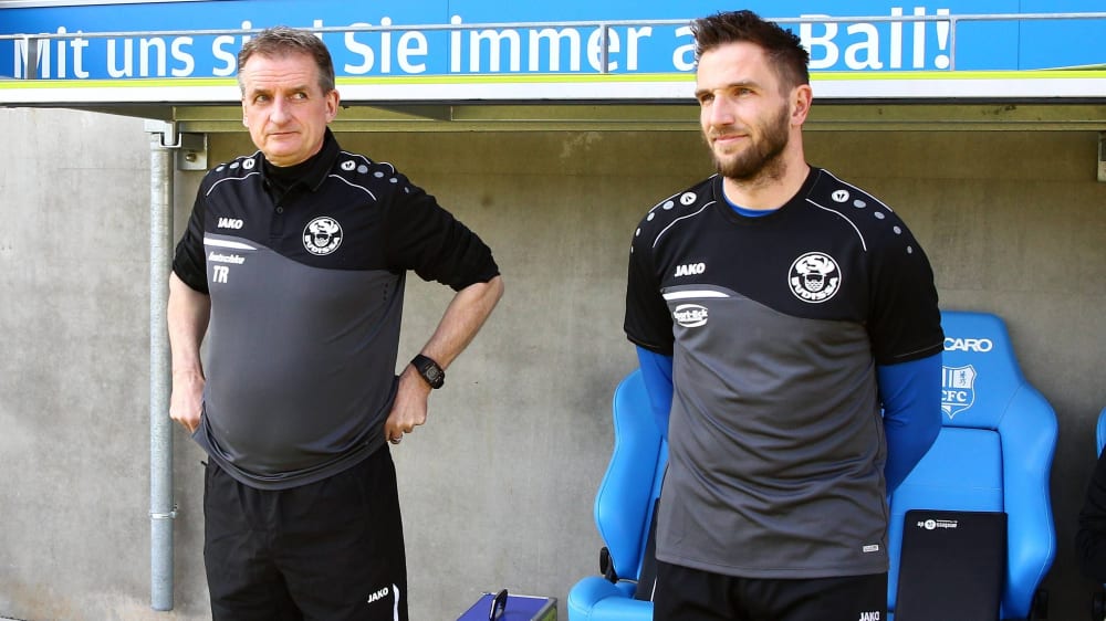 Tritt in die erste Reihe: Stefan Richter (rechts) arbeitete bei Budissa Bautzen schon als Assistenztrainer unter Petrik Sander und übernimmt jetzt als Chefcoach.&nbsp;