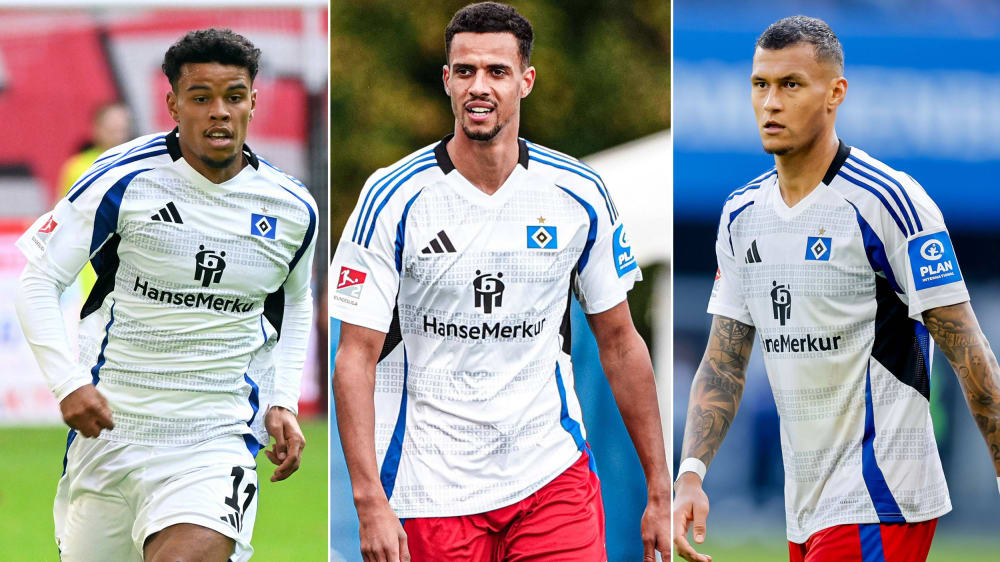 Robert Glatzel (Mitte) verletzte sich im Testspiel schwer. Ransford Königsdörffer (li.) und Davie Selke (r.) rücken in den Fokus.