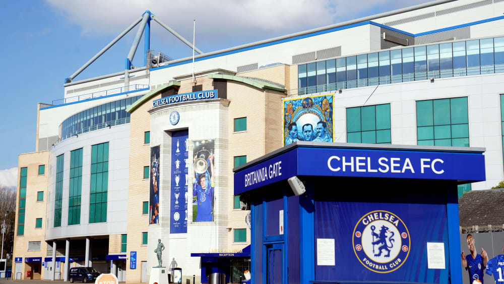 Die Stamford Bridge, Heimspielstätte des FC Chelsea.
