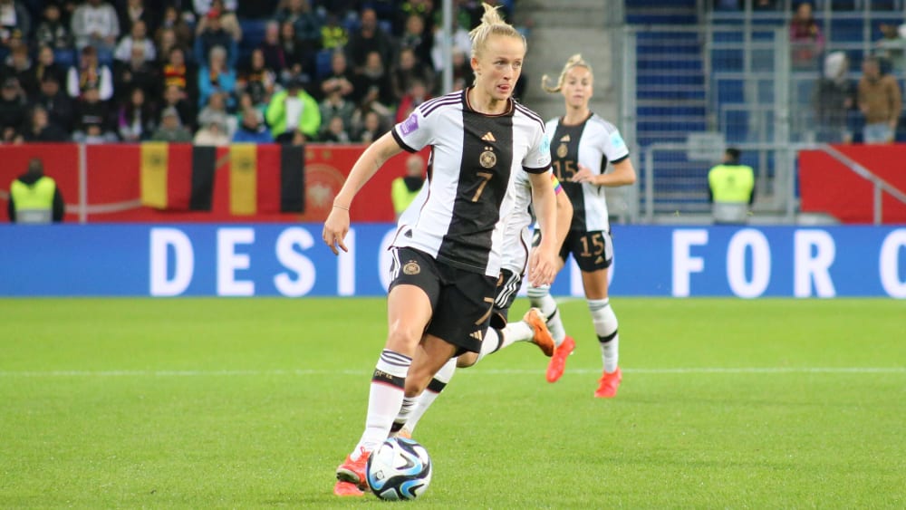 War mit ihren zwei Treffern maßgeblich am 5:1-Sieg gegen Wales beteiligt: Lea Schüller.