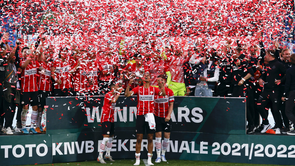 Pokalsieger: Die PSV Eindhoven.