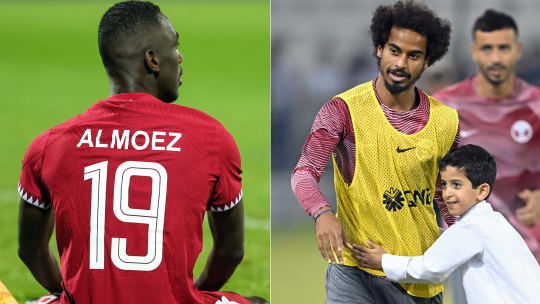 Auf sie hofft Katar sportlich: Die Offensivkräfte Almouz Ali und Akram Afif. 