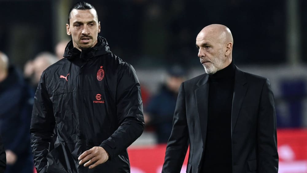 Bald wieder vereint? Milan-Trainer Stefano Pioli und Zlatan Ibrahimovic (li.).