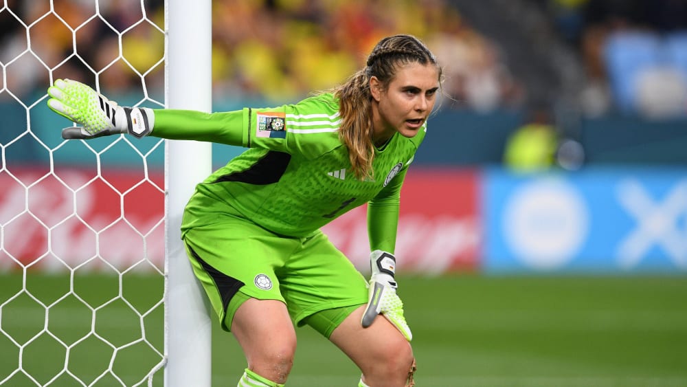 Catalina Perez im Spiel Kolumbiens gegen Deutschland (2:1) bei der WM 2023
