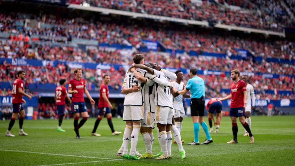 Real Madrid durfte vier Treffer in Pamplona bejubeln.