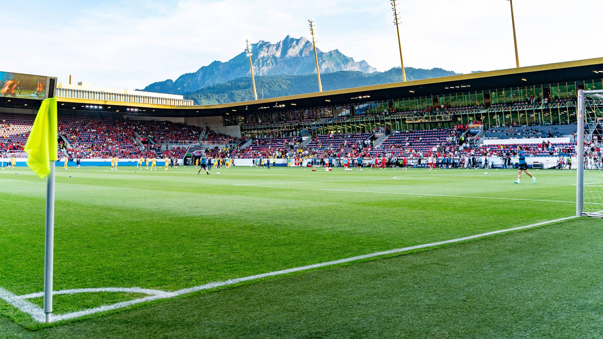 Innenansicht vom "Allmend Stadion"