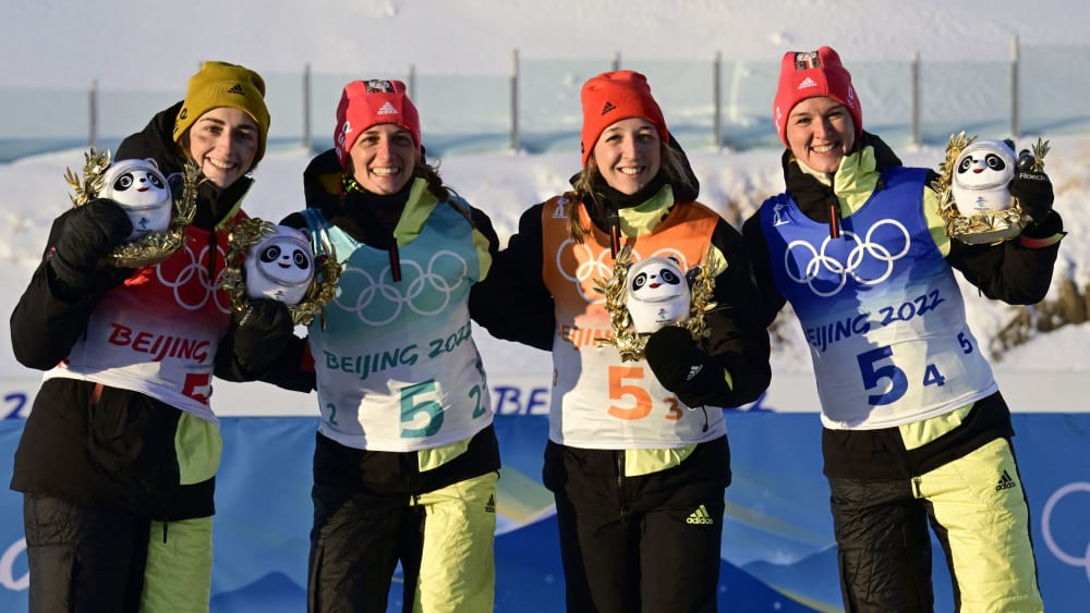 Vanessa Voigt, Vanessa Hinz, Franziska Preuß und Denise Herrmann