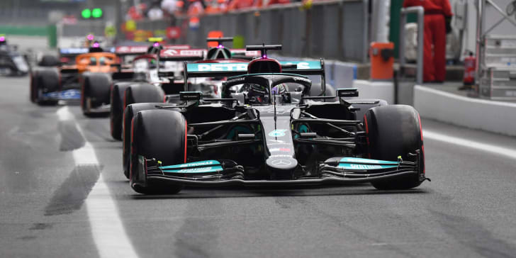 Im 2. Freien Training vorn: Lewis Hamilton.