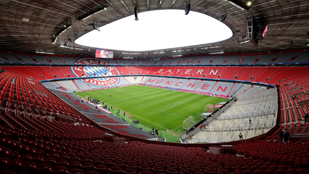 MUNICH, GERMANY - JANUARY 21: General view inside the stadium prior to the Bundesliga match between FC Bayern München and SV Werder Bremen at Allianz Arena on January 21, 2024 in Munich, Germany. (Photo by A. Beier/FC Bayern via Getty Images)