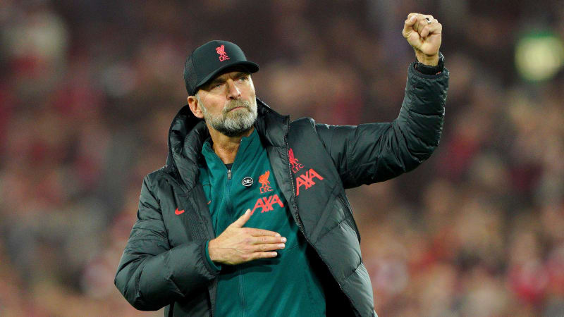 Jurgen Klopp file photo. File photo dated 16-10-2022 of Jurgen Klopp, who will stand down as Liverpool manager at the end of the season, the German has announced. Issue date: Friday January 26, 2024. See PA story SOCCER Liverpool. Photo credit should read Peter Byrne/PA Wire. URN:75158364