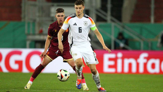 Kapitän der deutschen U-21-Nationalmannschaft: Eric Martel.